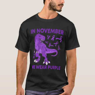 11月We衣服パープル前熟認識度T Tシャツ