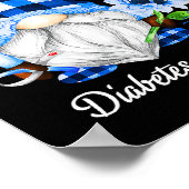 11月We衣服ブルー格言糖尿病認識度 ポスター (角)