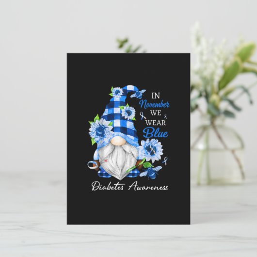 11月We衣服ブルー格言糖尿病認識度 招待状 (スタンド正面)