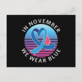 11月We衣服ブルー糖尿病認識度月 ポストカード (正面)