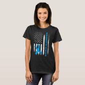 11月We衣服ブルー – T1d糖尿病認識度 Tシャツ (正面フル)
