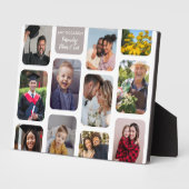 11枚の写真をパーソナライズすモダンるエレガント大事な行事 フォトプラーク (側面)