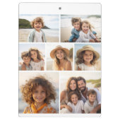 11枚の写真 - 表紙4枚、裏表紙7枚 - 白地に黒文字 クリップボード (裏面)