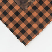 11枚パーソナライズされたのコラージュのチェックパターン フリースブランケット (角)