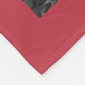 11枚パーソナライズされたのコラージュ賛美レッド フリースブランケット (角)