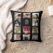 11枚パーソナライズされたのコラージュ クッション (ブランケット)