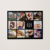 11枚パーソナライズされたのコラージュ ジグソーパズル (横)