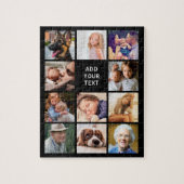 11枚パーソナライズされたのコラージュ ジグソーパズル (縦)