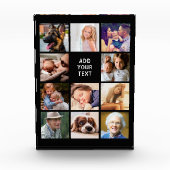 11枚パーソナライズされたのコラージュ フォトブロック (正面)