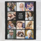 11枚パーソナライズされたのコラージュ フリースブランケット