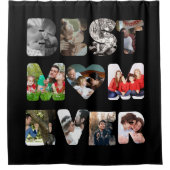 11枚パーソナライズされたモダンの写真の母 シャワーカーテン (正面)