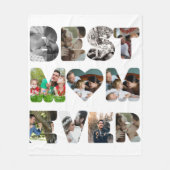 11枚パーソナライズされたモダンの写真の母 フリースブランケット (正面)