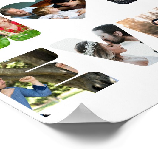 11枚パーソナライズされたモダンの写真の母 ポスター (角)