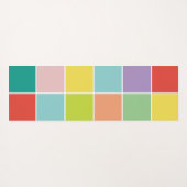 11枚モダンの写真コラージュとモノグラム ヨガマット (裏面(横))