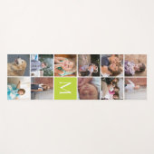 11枚モダンの写真コラージュとモノグラム ヨガマット (正面(横))