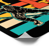 11歳のアイスホッケーをテーマにした11歳の誕生日パーティー ポスター (角)