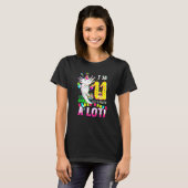 11歳のウーパールーパー 11歳の誕生日パーティー 男の子 女の子 Tシャツ (正面フル)