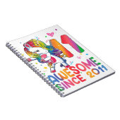 11歳のギフト女の子10代ダビングUnicorn 11位 ノートブック (右側)