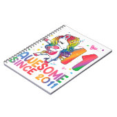 11歳のギフト女の子10代ダビングUnicorn 11位 ノートブック (左側)