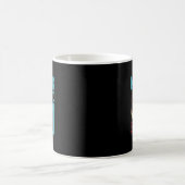 11歳のスケーター スケートボードに乗ったティラノサウルス 恐竜 バイ コーヒーマグカップ (中央)