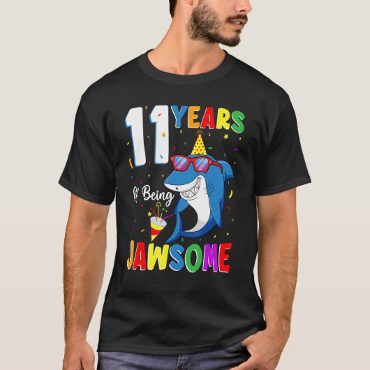 11歳のヤワソフザメ11誕生日11歳 Tシャツ (正面)