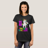 11歳のユニコーン フロッシング 11歳の誕生日 女子 Tシャツ (正面フル)