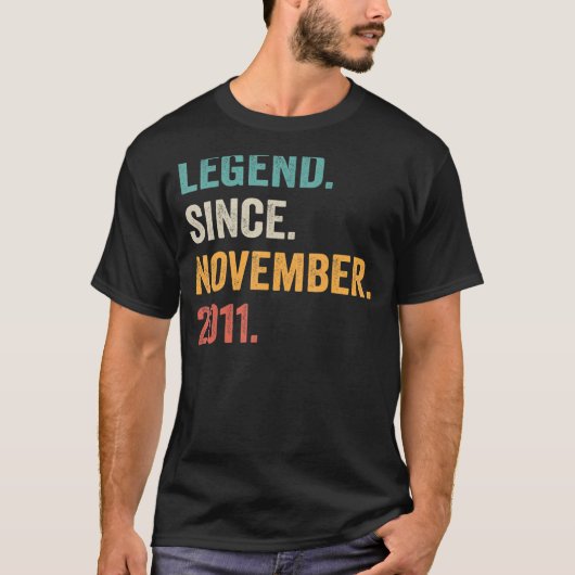 11歳の伝説2011年11月11日 Tシャツ (正面)