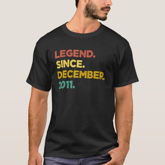 11歳の伝説2011年12月11日バード Tシャツ (正面)