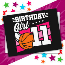 11歳の女の子のバスケットボールパーティー 11歳の誕生日