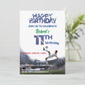 11歳の男の子の誕生日の招待状 招待状 (スタンド正面)