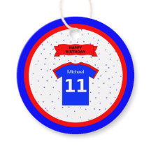 11歳の誕生日あなた感謝していの赤白青スポーツ星