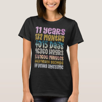 11歳の誕生日おめでとう すごい11年間 Tシャツ