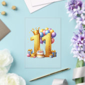 11歳の誕生日おめでとう アクリル招待状 (インサイチュ (ウェディング))