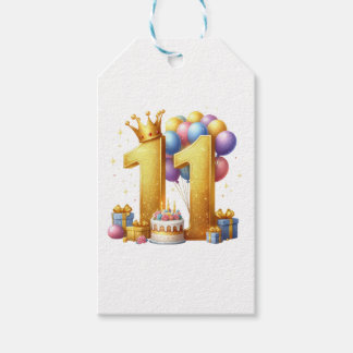 11歳の誕生日おめでとう ギフトタグ