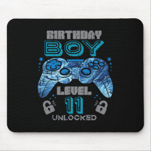 11歳の誕生日おめでとう ゲーマー レベル11突破 ゲーム好き マウスパッド