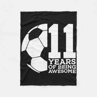 11歳の誕生日おめでとう サッカー好きな人へ _1  フリースブランケット