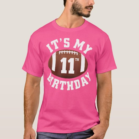 11歳の誕生日おめでとう サッカー好き男子 プレゼント Pla Tシャツ (正面)