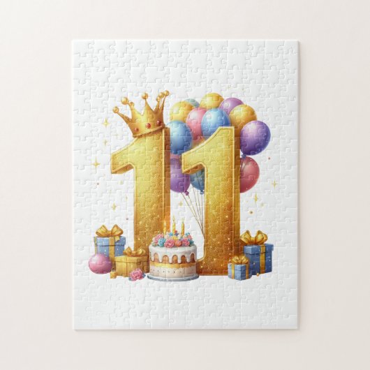 11歳の誕生日おめでとう ジグソーパズル (縦)