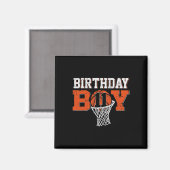 11歳の誕生日おめでとう バスケットボール大好き少年 11歳の誕生日 マグネット (正面/裏面)