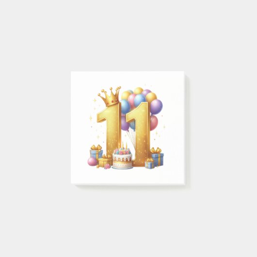11歳の誕生日おめでとう ポストイット (正面)