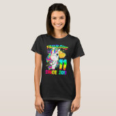 11歳の誕生日おめでとう ユニコーン ガール ファビュラス S Tシャツ (正面フル)