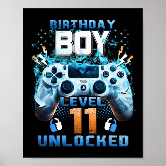 11歳の誕生日おめでとう！レベル11解除 11歳 ポスター (正面)