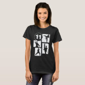 11歳の誕生日おめでとう 空手 テコンドー 11歳 Tシャツ (正面フル)