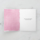 11歳の誕生日のタビー猫 カード (内部)