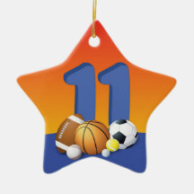 11歳の誕生日を迎える少年のスポーツボール