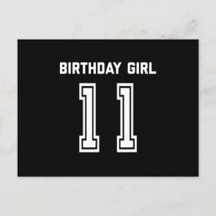 11歳の誕生日シャツ ギフト 11歳の女の子 ポストカード
