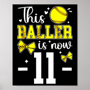 11歳の誕生日ソフト女子十一歳ソフト ポスター