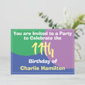 11歳の誕生日パーティー招待状 (スタンド正面)