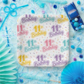 11歳の誕生日パーティー用紙皿 ペーパープレート (パーティー)