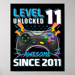 11歳の誕生日ロック解除!2011年の最高のビデオゲーム11周年 ポスター